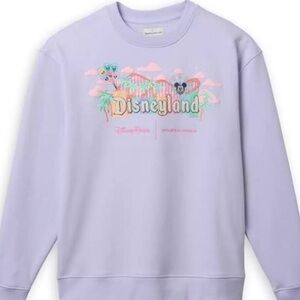 Stoney Clover Lane Disneyland Marquee Lavender Crewneck Sweatshirt Disney